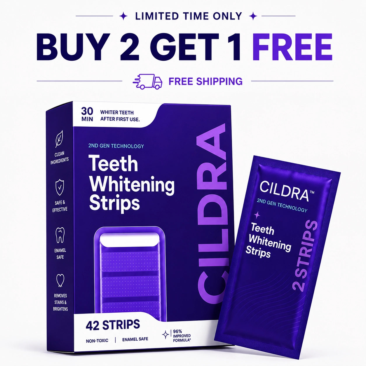 CILDRA™ Purple Whitening Strips