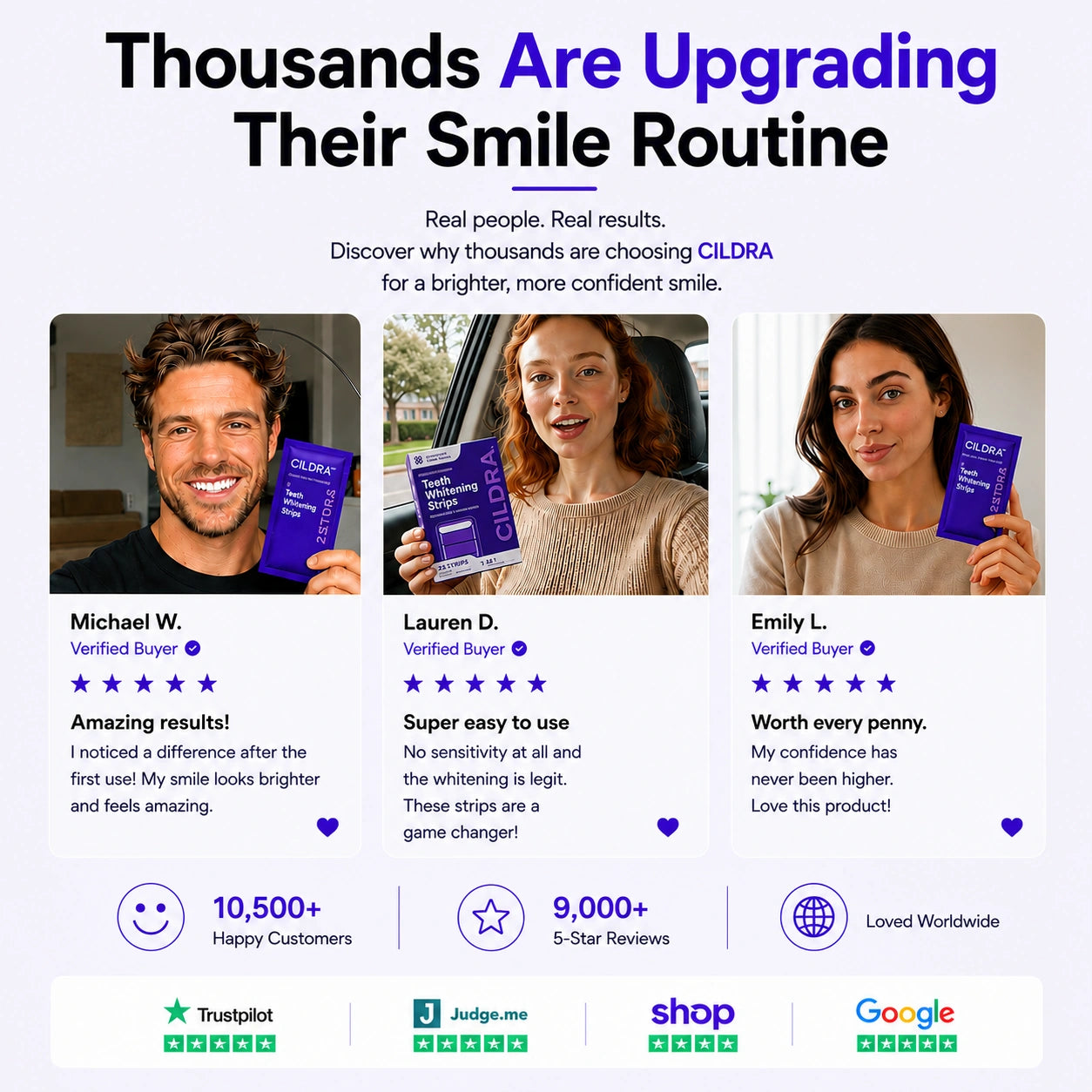 CILDRA™ Purple Whitening Strips