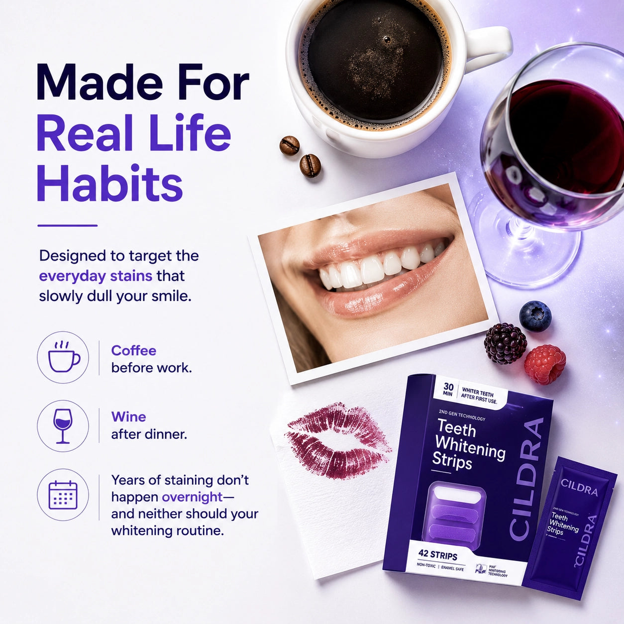 CILDRA™ Purple Whitening Strips