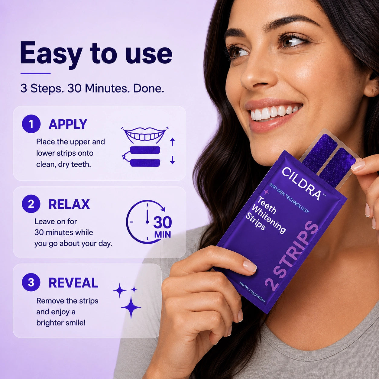 CILDRA™ Purple Whitening Strips